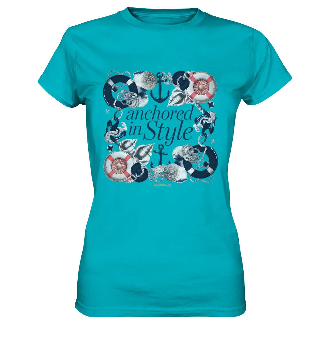 Anchored in Style – Elegantes Maritimes Design für Meerliebhaber - Ladies Premium Shirt Bright Lights Arts