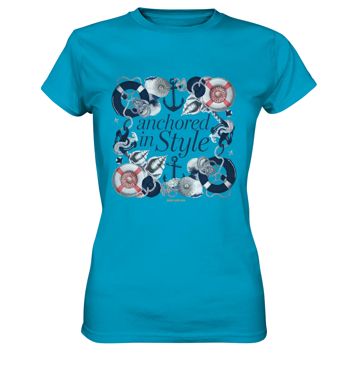 Anchored in Style – Elegantes Maritimes Design für Meerliebhaber - Ladies Premium Shirt Bright Lights Arts