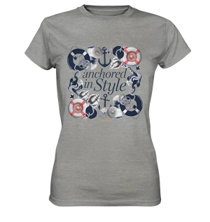 Anchored in Style – Elegantes Maritimes Design für Meerliebhaber - Ladies Premium Shirt Bright Lights Arts