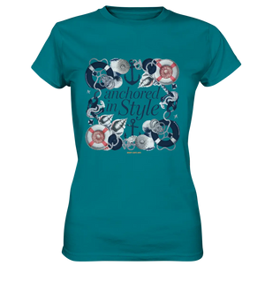 Anchored in Style – Elegantes Maritimes Design für Meerliebhaber - Ladies Premium Shirt Bright Lights Arts
