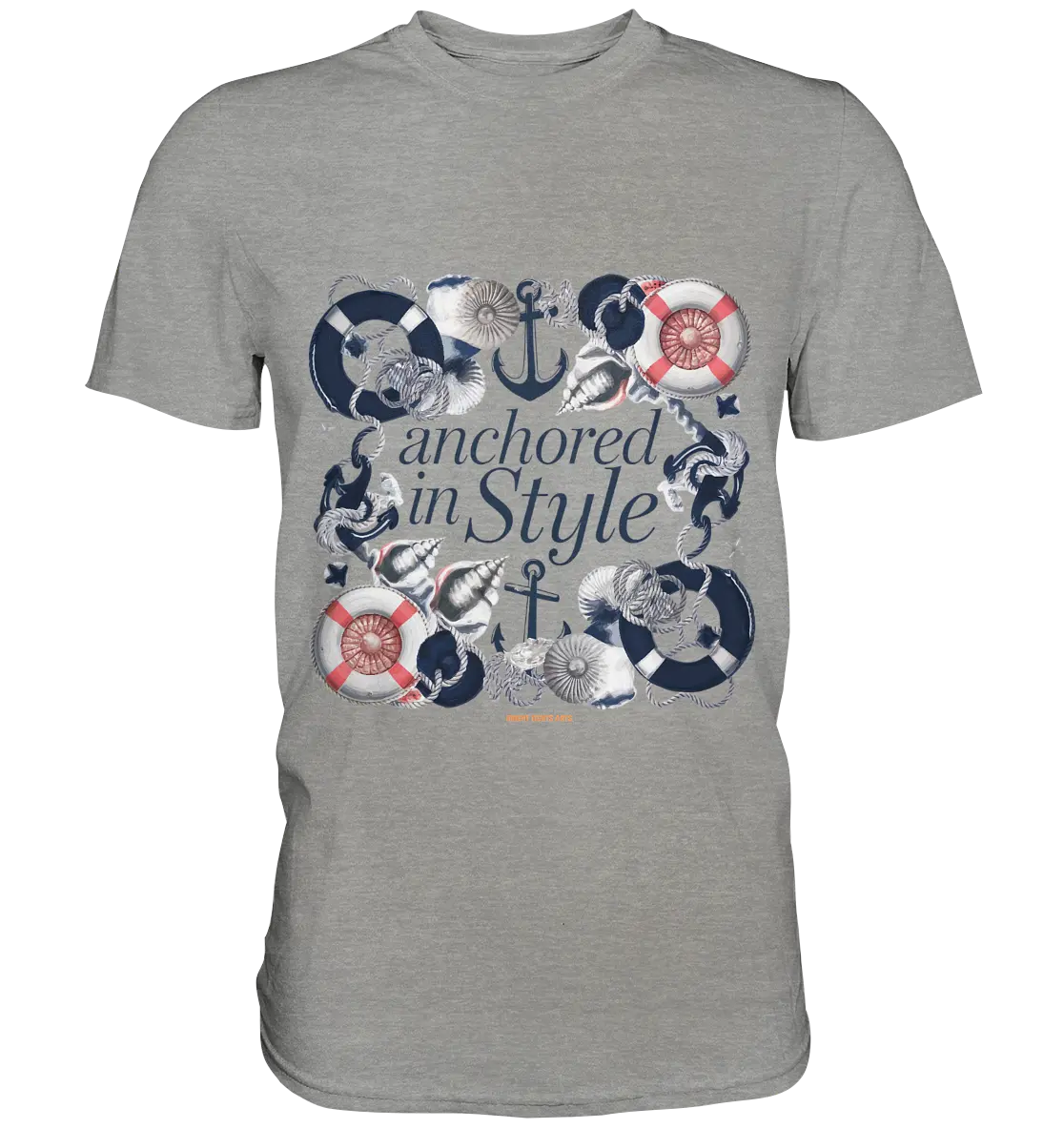 Anchored in Style – Elegantes Maritimes Design für Meerliebhaber - Premium Shirt Bright Lights Arts