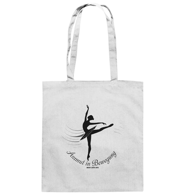 Anmut in Bewegung – Inspirierendes Ballettdesign voller Eleganz - Baumwolltasche Bright Lights Arts
