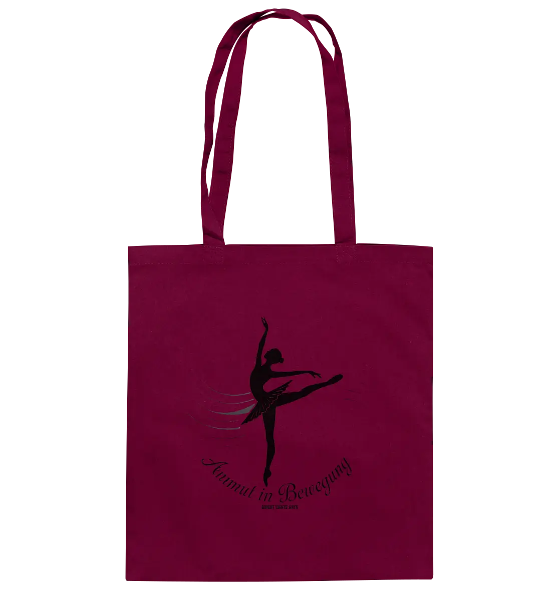 Anmut in Bewegung – Inspirierendes Ballettdesign voller Eleganz - Baumwolltasche Bright Lights Arts