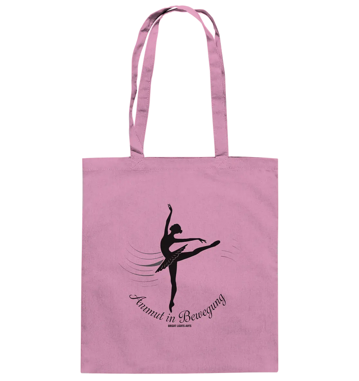 Anmut in Bewegung – Inspirierendes Ballettdesign voller Eleganz - Baumwolltasche Bright Lights Arts