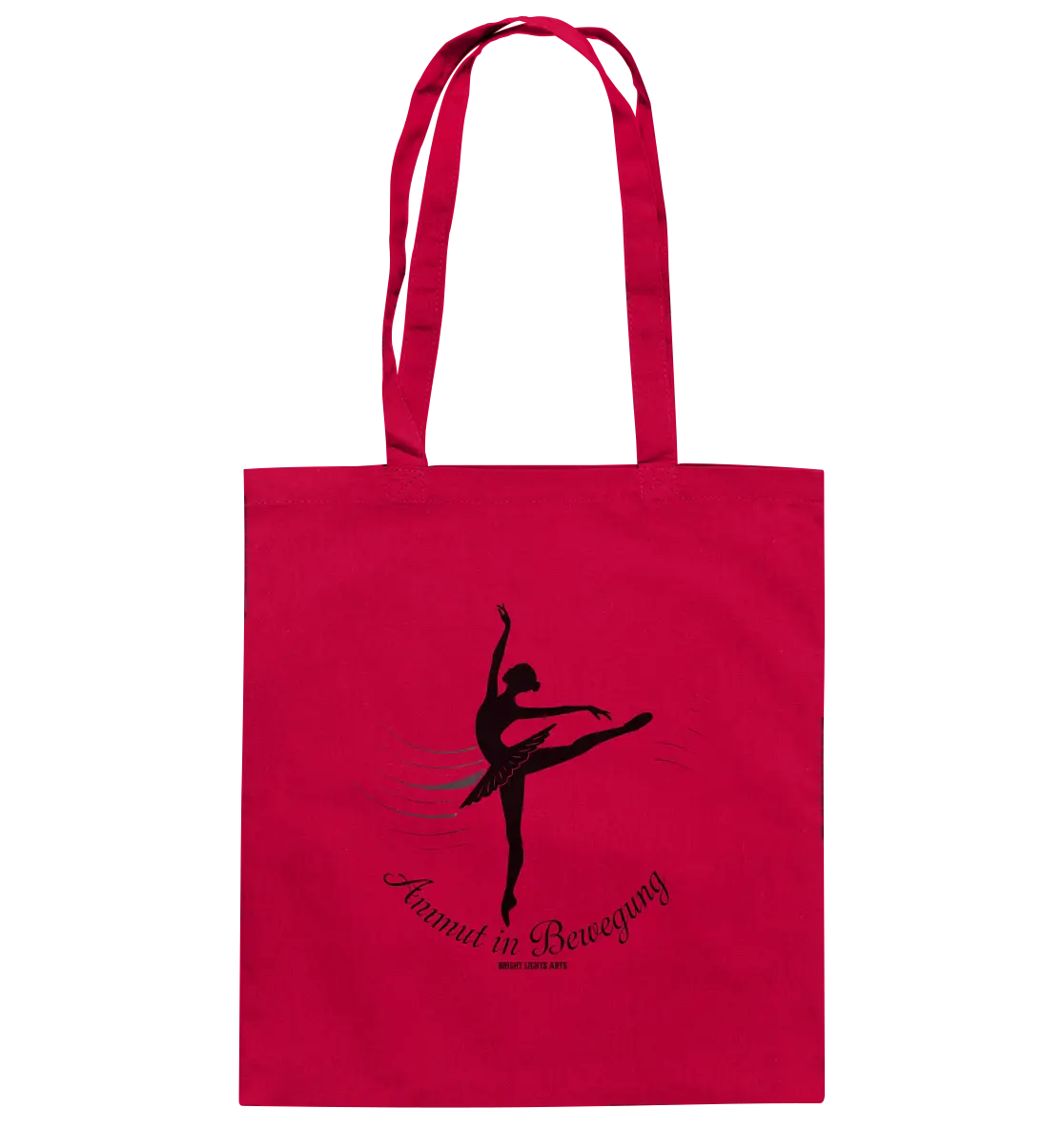 Anmut in Bewegung – Inspirierendes Ballettdesign voller Eleganz - Baumwolltasche Bright Lights Arts