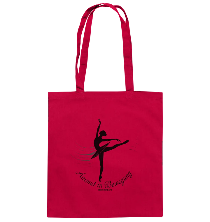 Anmut in Bewegung – Inspirierendes Ballettdesign voller Eleganz - Baumwolltasche Bright Lights Arts