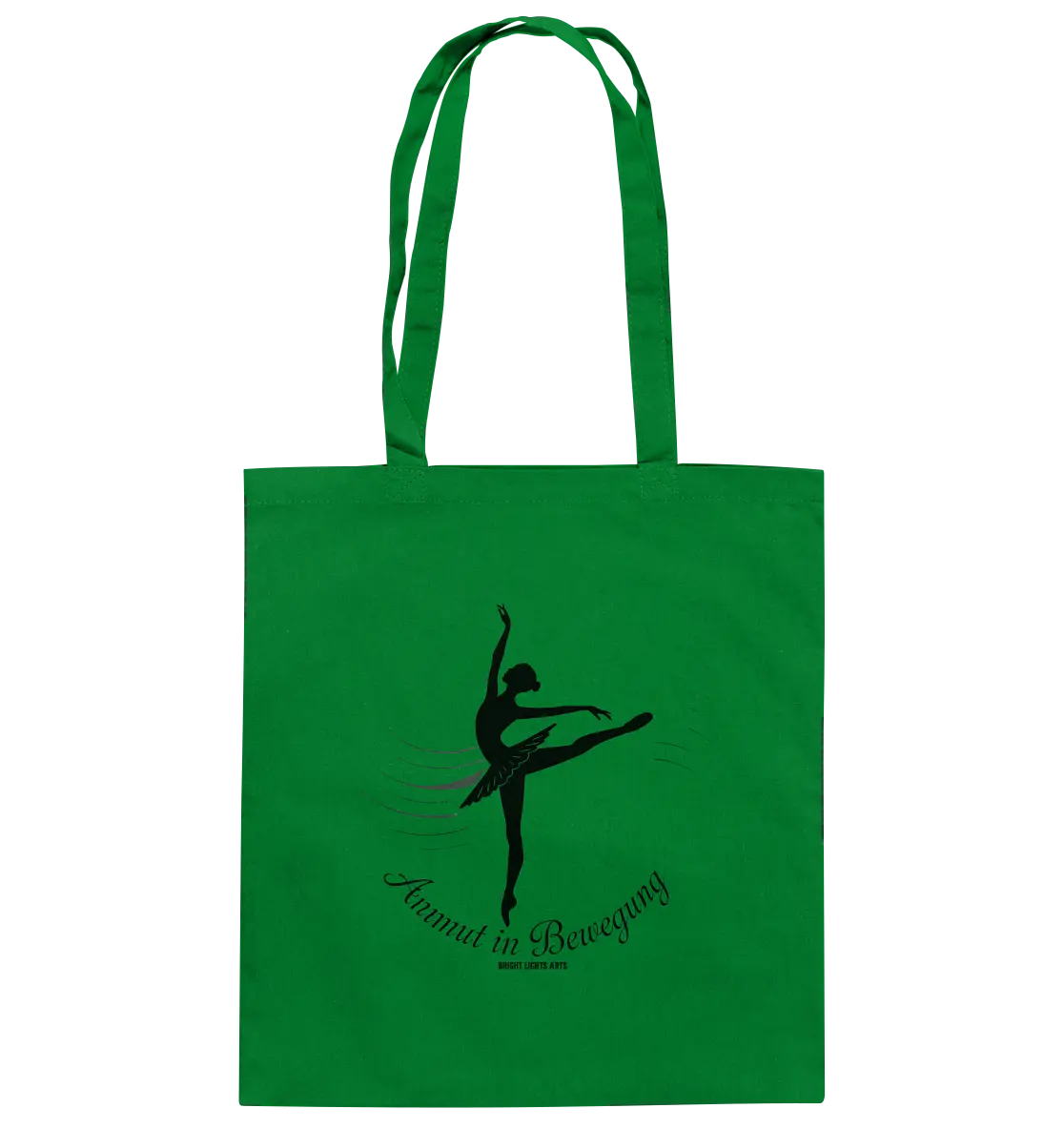 Anmut in Bewegung – Inspirierendes Ballettdesign voller Eleganz - Baumwolltasche Bright Lights Arts
