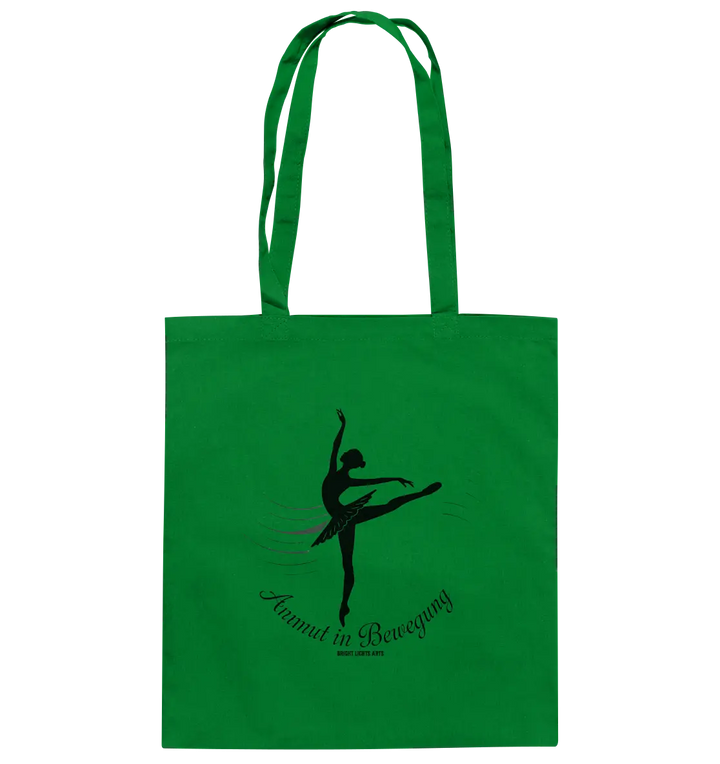 Anmut in Bewegung – Inspirierendes Ballettdesign voller Eleganz - Baumwolltasche Bright Lights Arts