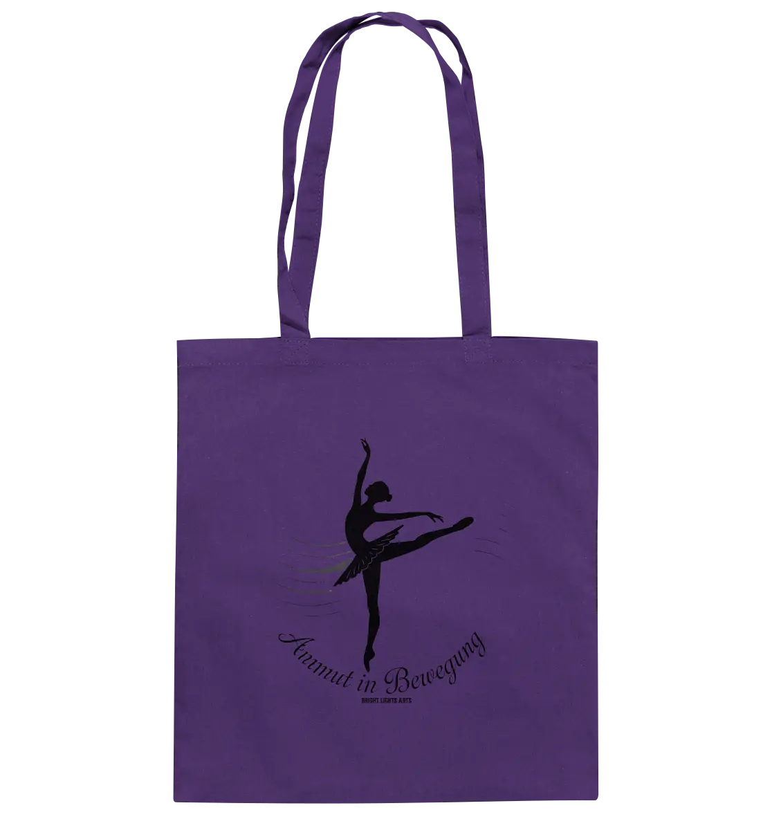 Anmut in Bewegung – Inspirierendes Ballettdesign voller Eleganz - Baumwolltasche Bright Lights Arts