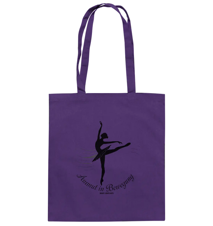 Anmut in Bewegung – Inspirierendes Ballettdesign voller Eleganz - Baumwolltasche Bright Lights Arts