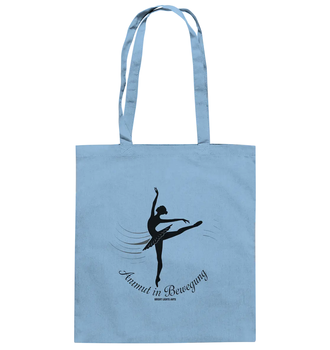 Anmut in Bewegung – Inspirierendes Ballettdesign voller Eleganz - Baumwolltasche Bright Lights Arts