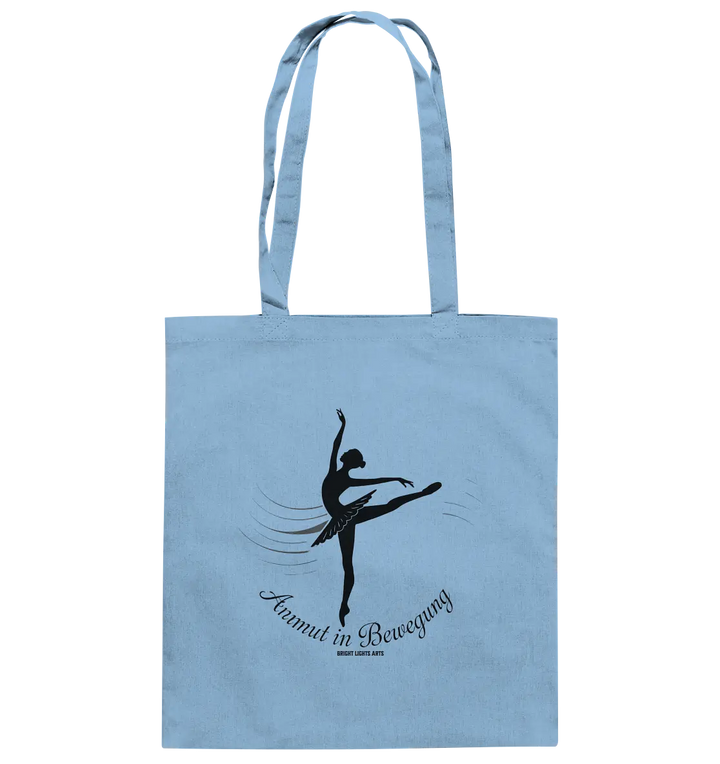 Anmut in Bewegung – Inspirierendes Ballettdesign voller Eleganz - Baumwolltasche Bright Lights Arts