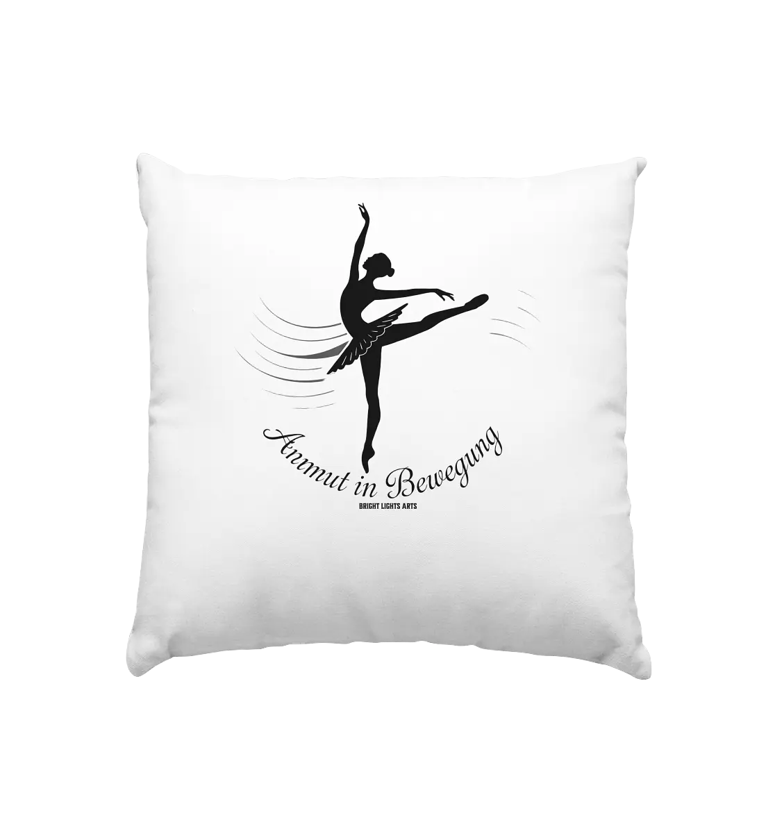 Anmut in Bewegung – Inspirierendes Ballettdesign voller Eleganz - Kissen 40x40cm Bright Lights Arts