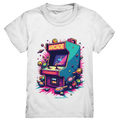 Arcade Action – Farbige Hommage an die Welt der Spielhallen - Kids Premium Shirt Bright Lights Arts
