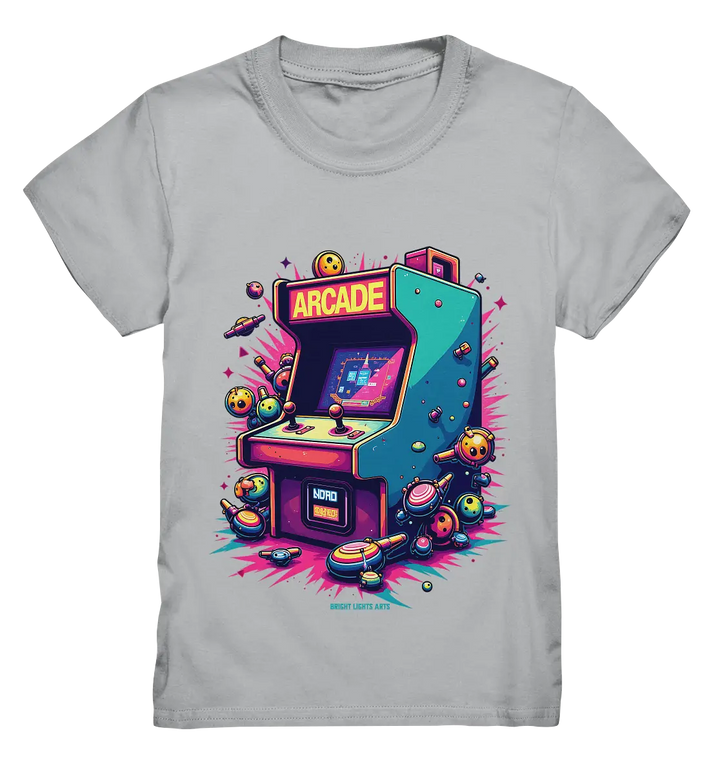 Arcade Action – Farbige Hommage an die Welt der Spielhallen - Kids Premium Shirt Bright Lights Arts