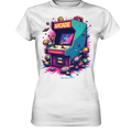 Arcade Action – Farbige Hommage an die Welt der Spielhallen - Ladies Premium Shirt Bright Lights Arts