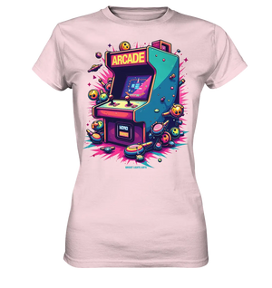 Arcade Action – Farbige Hommage an die Welt der Spielhallen - Ladies Premium Shirt Bright Lights Arts