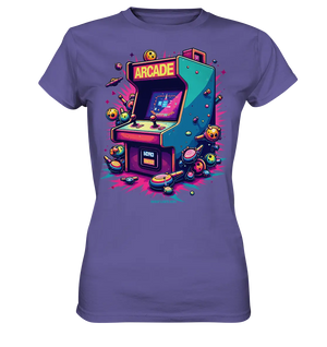 Arcade Action – Farbige Hommage an die Welt der Spielhallen - Ladies Premium Shirt Bright Lights Arts