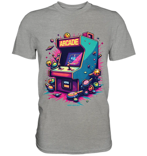 Arcade Action – Farbige Hommage an die Welt der Spielhallen - Premium Shirt Bright Lights Arts