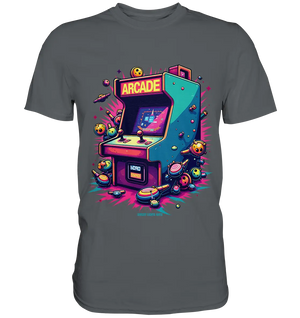 Arcade Action – Farbige Hommage an die Welt der Spielhallen - Premium Shirt Bright Lights Arts