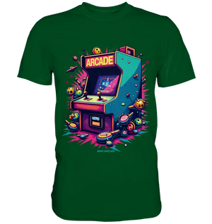 Arcade Action – Farbige Hommage an die Welt der Spielhallen - Premium Shirt Bright Lights Arts