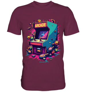 Arcade Action – Farbige Hommage an die Welt der Spielhallen - Premium Shirt Bright Lights Arts