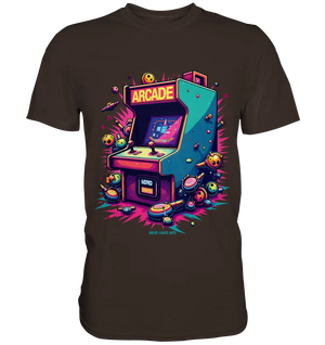 Arcade Action – Farbige Hommage an die Welt der Spielhallen - Premium Shirt Bright Lights Arts