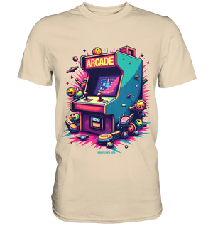 Arcade Action – Farbige Hommage an die Welt der Spielhallen - Premium Shirt Bright Lights Arts