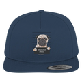BAD DOG – Humorvolles Mugshot - Design mit Pug - Premium Snapback - Bright Lights Arts