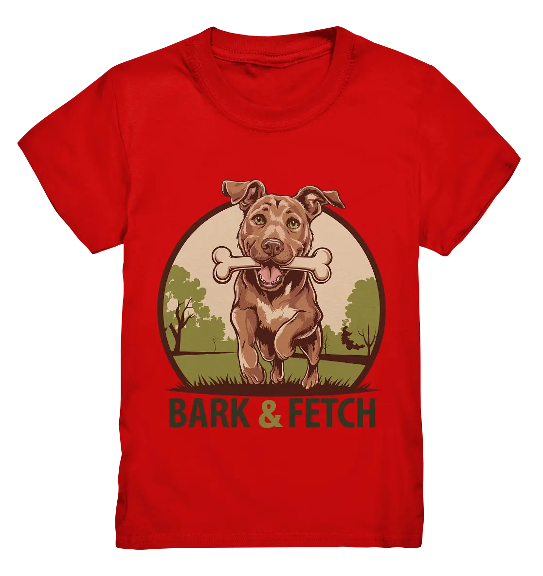 BARK & FETCH – Lebendiges Hunde-Design voller Energie - Kids Premium Shirt Bright Lights Arts