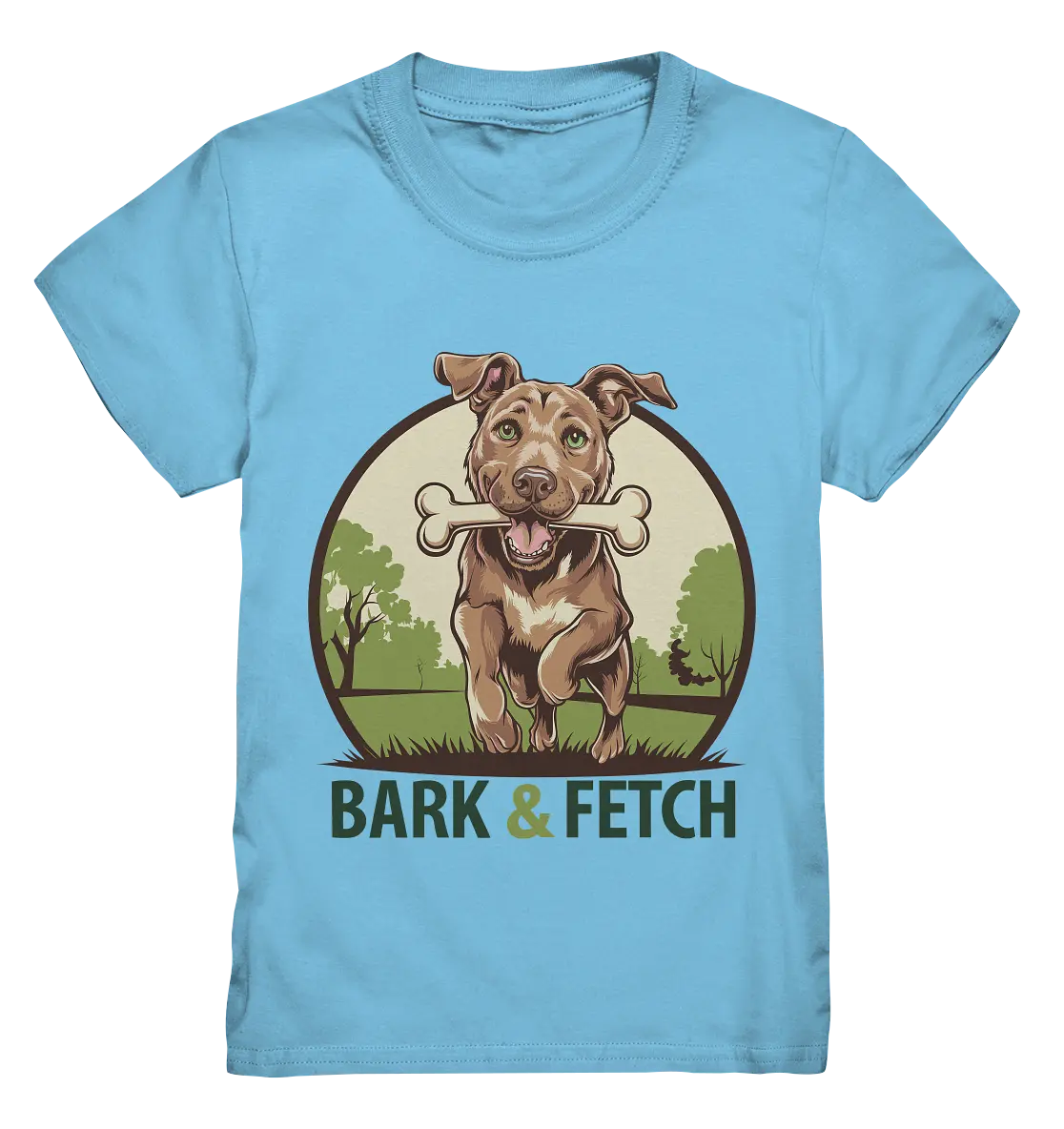 BARK & FETCH – Lebendiges Hunde-Design voller Energie - Kids Premium Shirt Bright Lights Arts