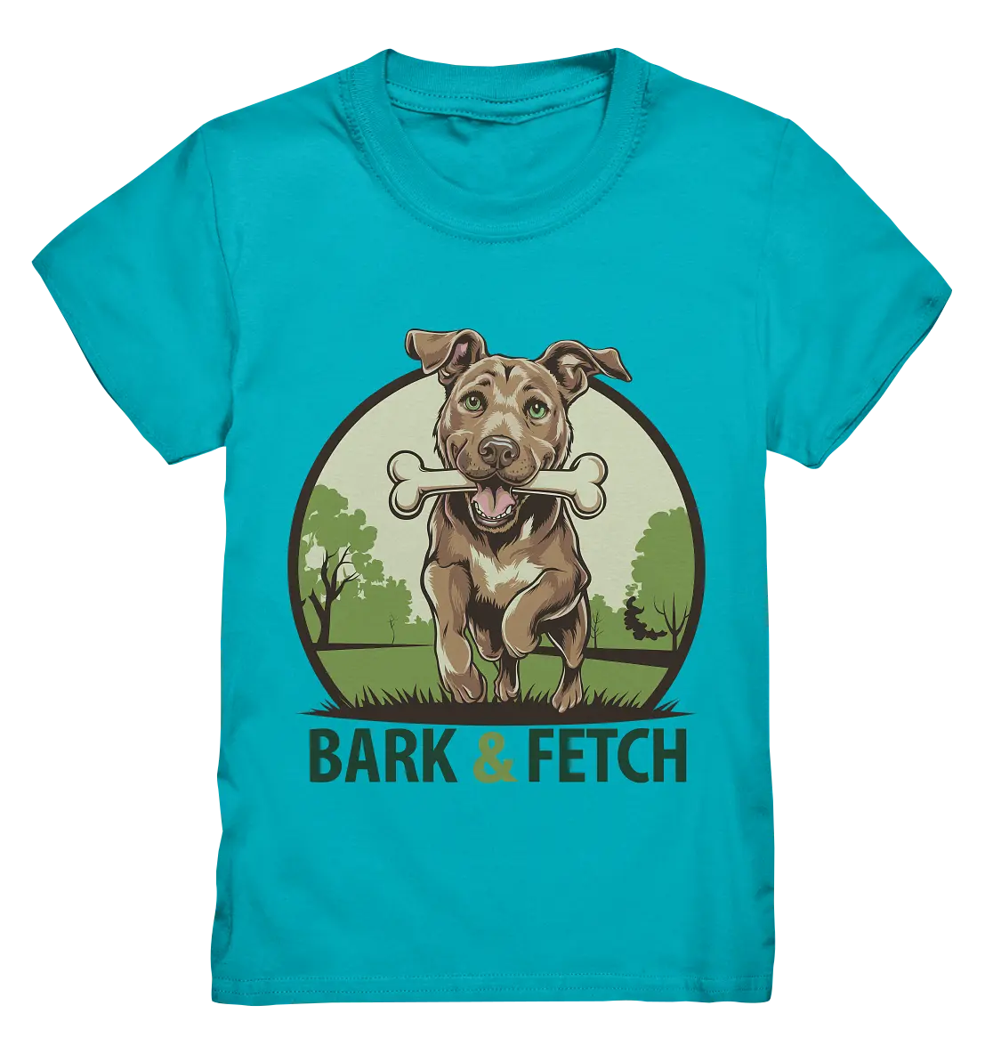 BARK & FETCH – Lebendiges Hunde-Design voller Energie - Kids Premium Shirt Bright Lights Arts