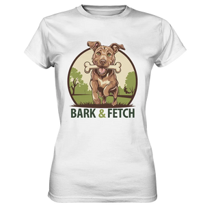 BARK & FETCH – Lebendiges Hunde-Design voller Energie - Ladies Premium Shirt Bright Lights Arts