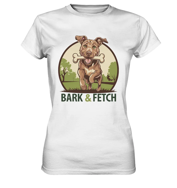 BARK & FETCH – Lebendiges Hunde-Design voller Energie - Ladies Premium Shirt Bright Lights Arts