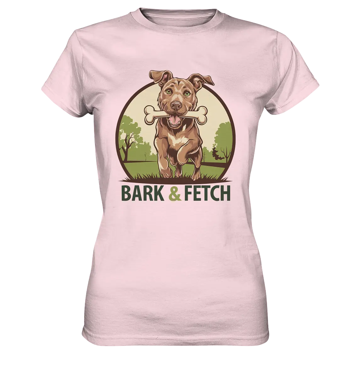 BARK & FETCH – Lebendiges Hunde-Design voller Energie - Ladies Premium Shirt Bright Lights Arts
