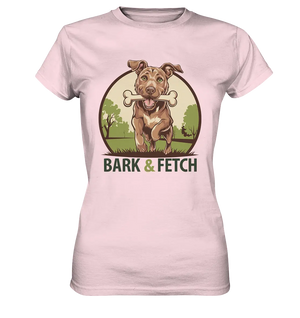 BARK & FETCH – Lebendiges Hunde-Design voller Energie - Ladies Premium Shirt Bright Lights Arts