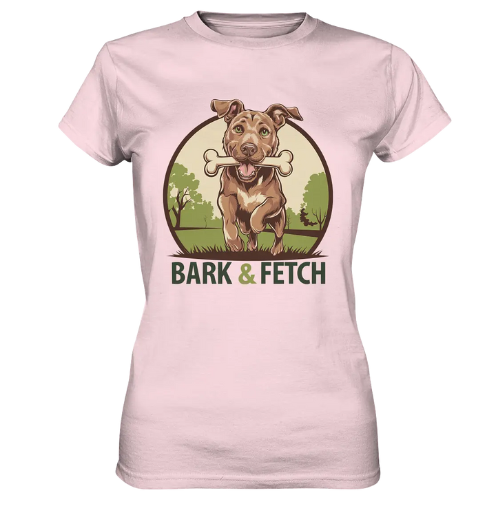 BARK & FETCH – Lebendiges Hunde-Design voller Energie - Ladies Premium Shirt Bright Lights Arts