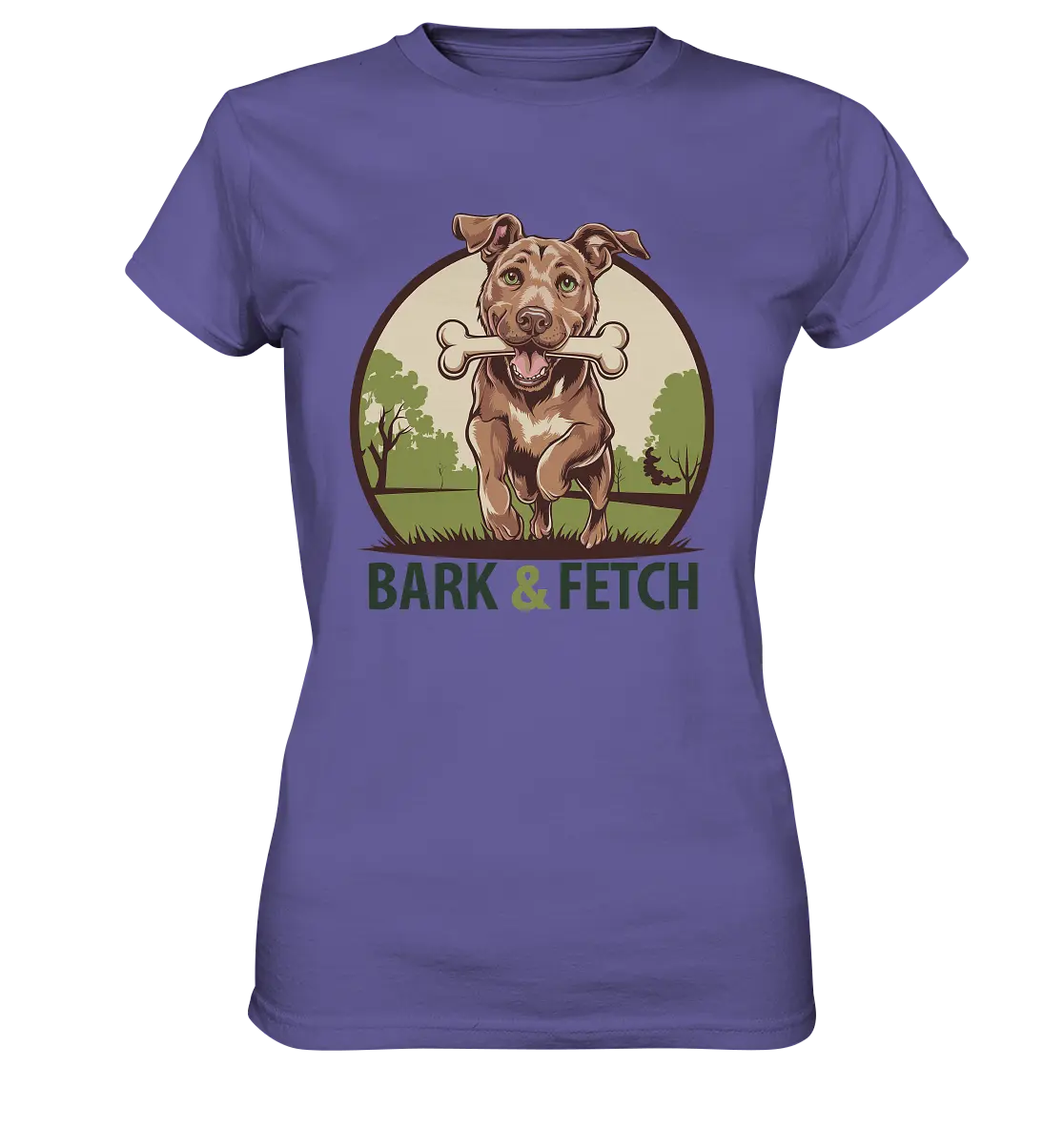BARK & FETCH – Lebendiges Hunde-Design voller Energie - Ladies Premium Shirt Bright Lights Arts
