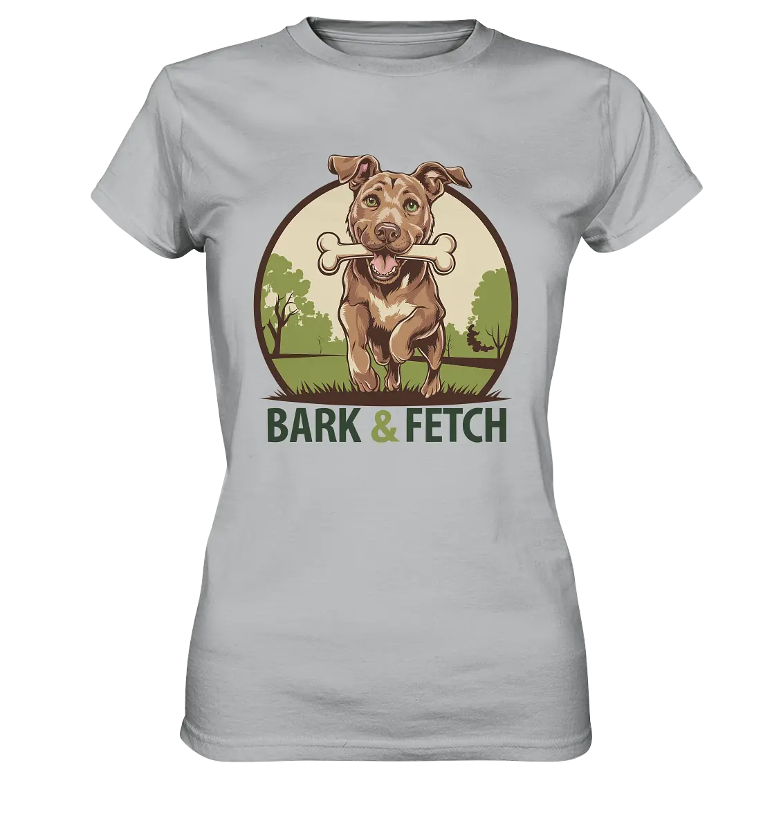 BARK & FETCH – Lebendiges Hunde-Design voller Energie - Ladies Premium Shirt Bright Lights Arts