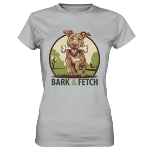 BARK & FETCH – Lebendiges Hunde-Design voller Energie - Ladies Premium Shirt Bright Lights Arts