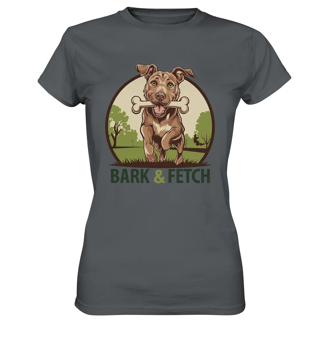 BARK & FETCH – Lebendiges Hunde-Design voller Energie - Ladies Premium Shirt Bright Lights Arts