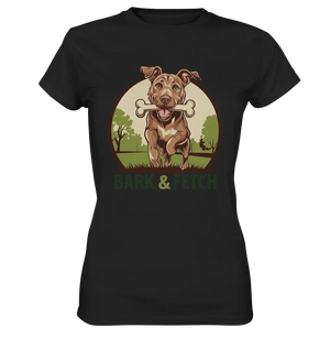BARK & FETCH – Lebendiges Hunde-Design voller Energie - Ladies Premium Shirt Bright Lights Arts