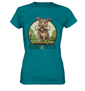 BARK & FETCH – Lebendiges Hunde-Design voller Energie - Ladies Premium Shirt Bright Lights Arts
