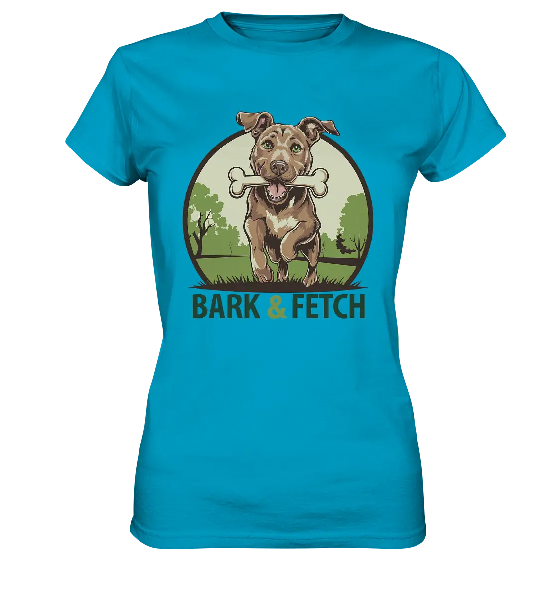 BARK & FETCH – Lebendiges Hunde-Design voller Energie - Ladies Premium Shirt Bright Lights Arts