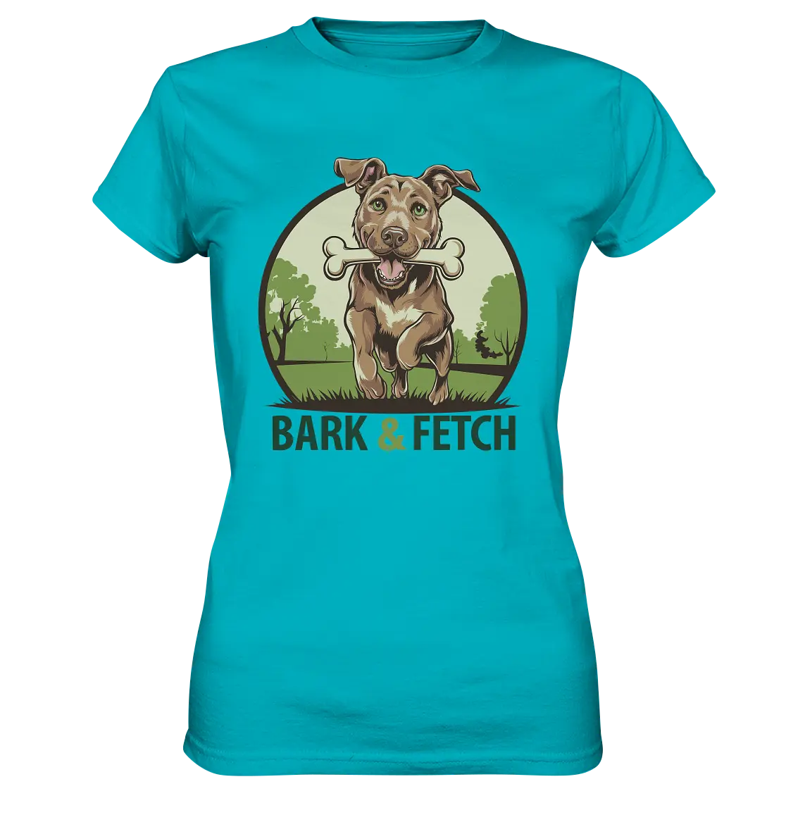 BARK & FETCH – Lebendiges Hunde-Design voller Energie - Ladies Premium Shirt Bright Lights Arts