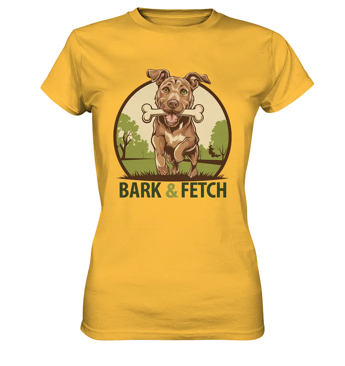 BARK & FETCH – Lebendiges Hunde-Design voller Energie - Ladies Premium Shirt Bright Lights Arts