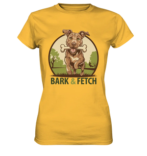 BARK & FETCH – Lebendiges Hunde-Design voller Energie - Ladies Premium Shirt Bright Lights Arts