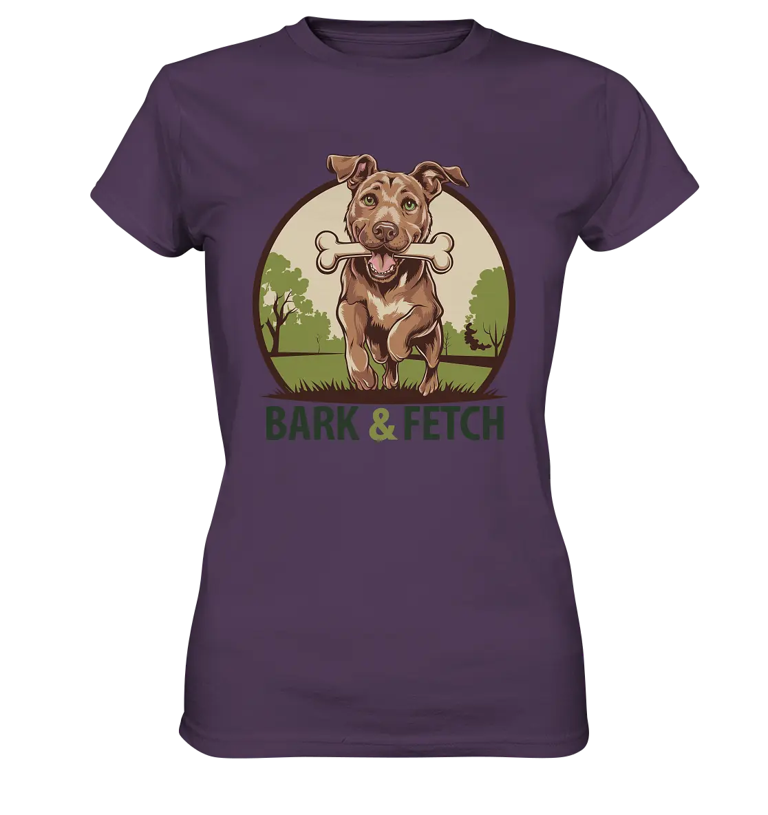 BARK & FETCH – Lebendiges Hunde-Design voller Energie - Ladies Premium Shirt Bright Lights Arts