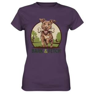 BARK & FETCH – Lebendiges Hunde-Design voller Energie - Ladies Premium Shirt Bright Lights Arts
