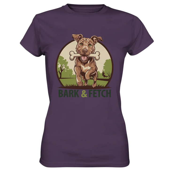BARK & FETCH – Lebendiges Hunde-Design voller Energie - Ladies Premium Shirt Bright Lights Arts
